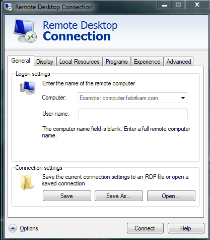 how to configure remote desktop connection in windows 7