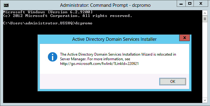 001 dcpromo exe utility demote domain controller in windows server 2012 AD DS