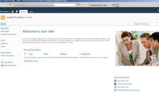 ITIL-SharePoint-2010-new-Site-Collection-using-a-team-site ITIL SharePoint 2010 new Site Collection using a team site