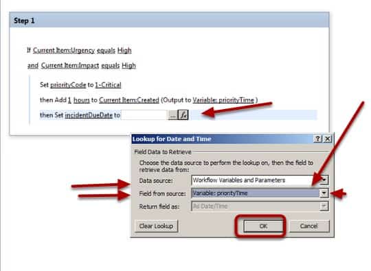 Click on Value fx button Choose Workflow Click on Value fx button Choose Workflow