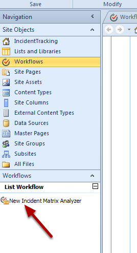 New Incident Matrix Analyzer link 