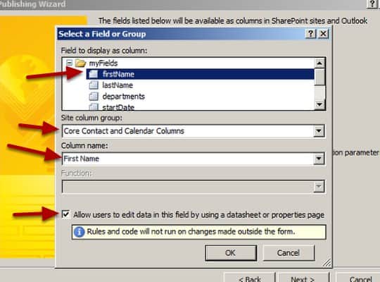 Calendar Columns group