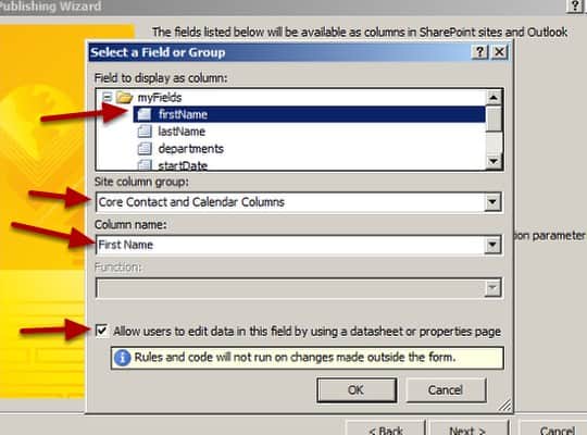 Calendar Columns group