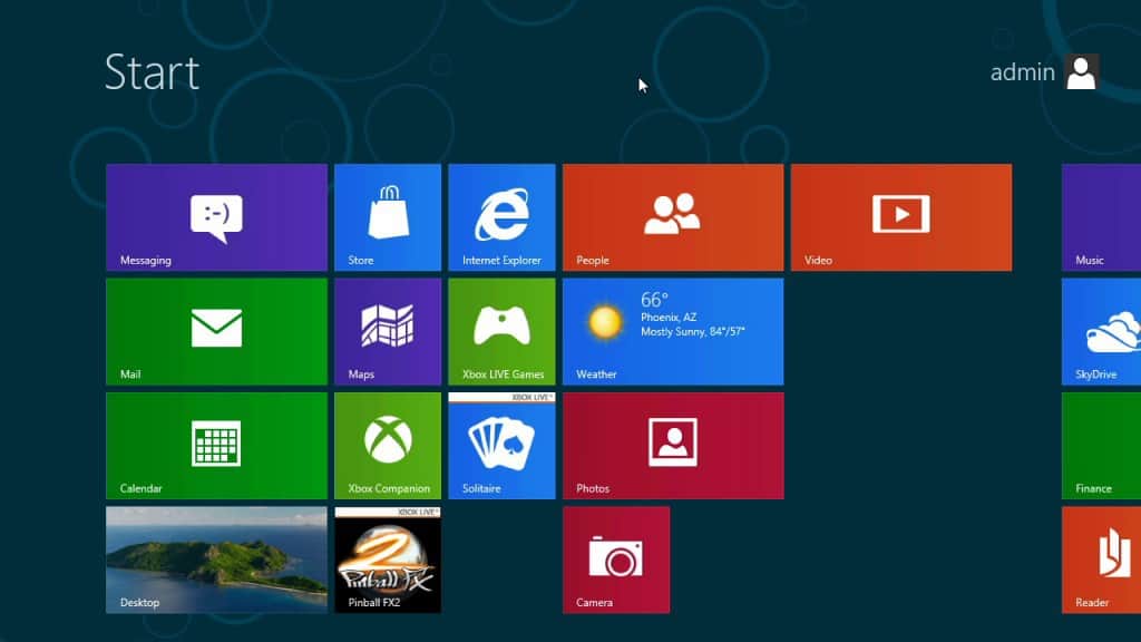 Windows 8 Metro Start menu