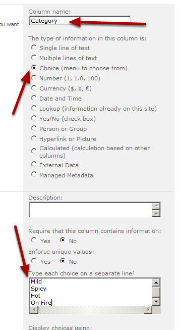 SharePoint 2010 Fill Out List Column Form image