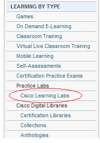 Cisco Learning Labs