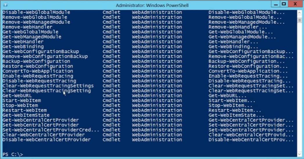 PowerShell v3 Get-Help cmndets ListAvailable Windows Server 2012