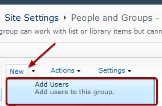 Add Users To The Group SharePoint 2010