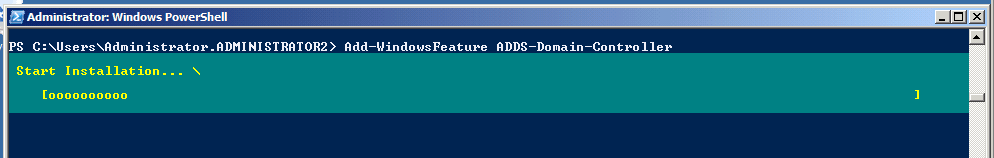 PowerShell AD DS Domain Controller Installing Active Directory