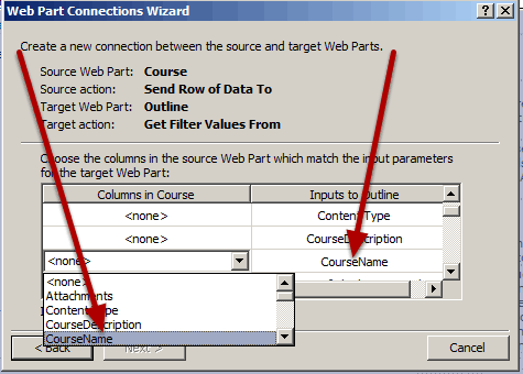 Map the Fields SharePoint Designer 2010