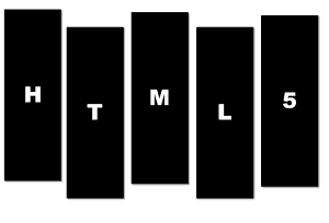 HTML5 Logo Black Flag