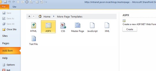 Choose_aspx_page_and_click_create.png