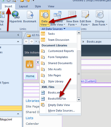 Click-Insert-Tab-DataView-BooksXMLFile.png