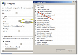 W3C Logging Fields How to change the IIS log contents with PowerShell