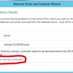 How to demote a Domain Controller (DC) in Windows Server 2012 Active Directory Domain Services (AD DS)