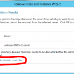 How to demote a Domain Controller