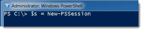 PowerShell Remoting Session variable in Exchange Management Shell