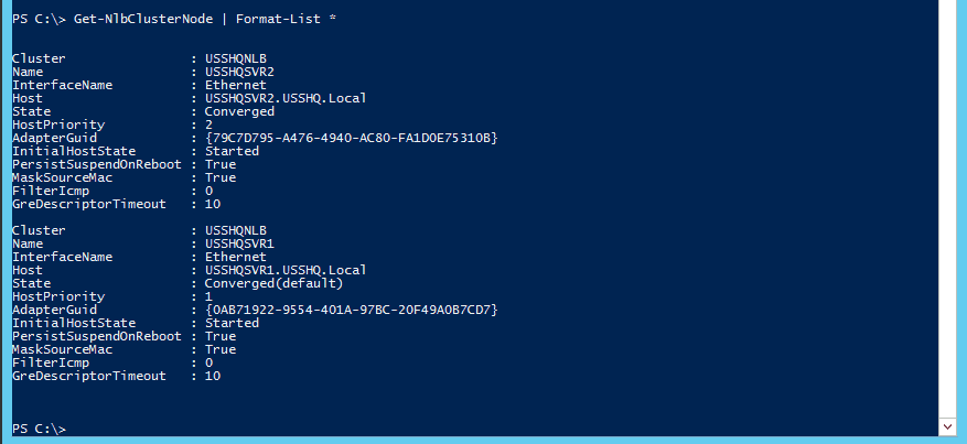 007-cluster-type-format-list-NLB-Cluster-using-PowerShell