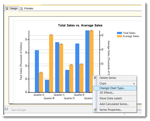 Ssrs Bar Chart Multiple Series