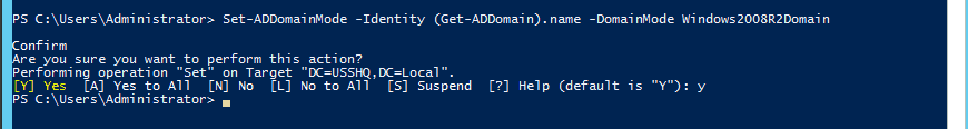 004-ADDomainMode-PowerShell-rollback-AD-DS-Domain