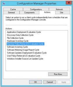 System Center 2012 Configuration Manager The Run Now button is a trap