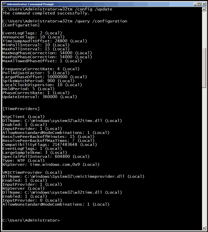 Command completed. W32tm для cmd. Linux cmd. W32tm /config /update /manualpeerlist. Config Command_prompt.