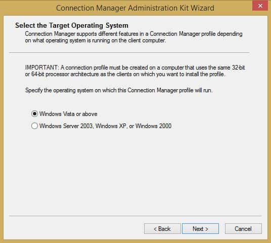 005 CMAK taskbar overview