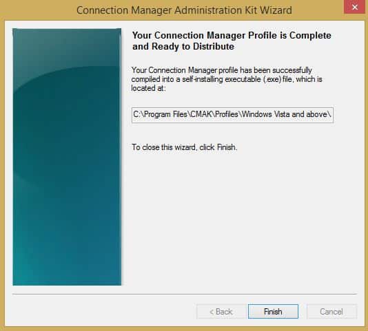 011 CMAK taskbar overview