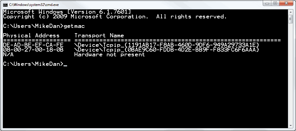 intel centrino wireless n 2230 change mac address