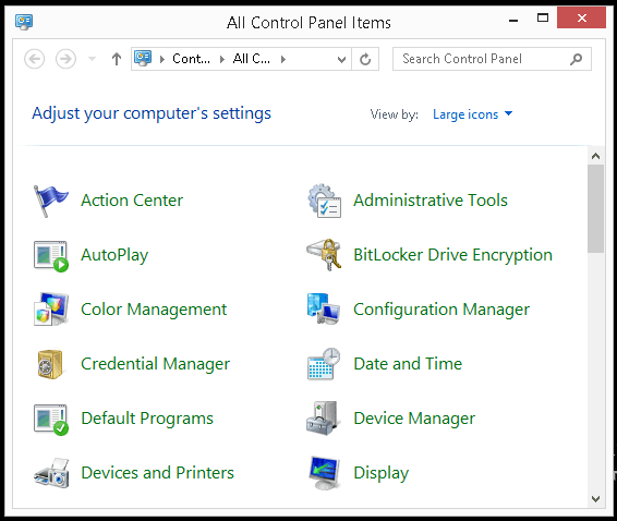 001-All-Control-Panel-Items-Configuration-Manager-Client-Agent