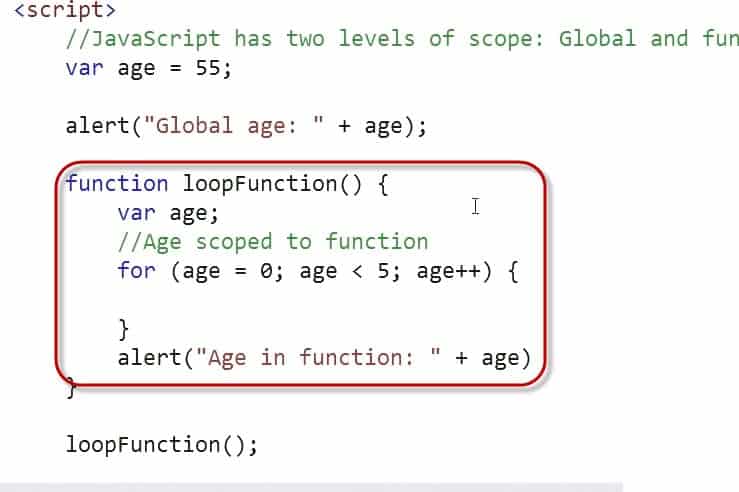 Loopfunction JavaScript code example - Learn JavaScript for C# Developers