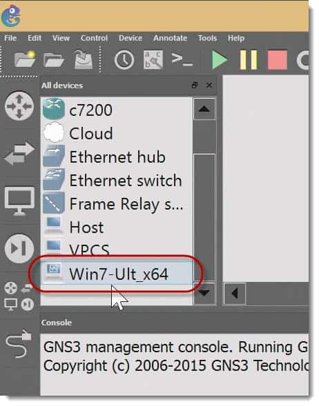 Win7 Ult_x64 Virtual Box in GNS3 using Windows 8