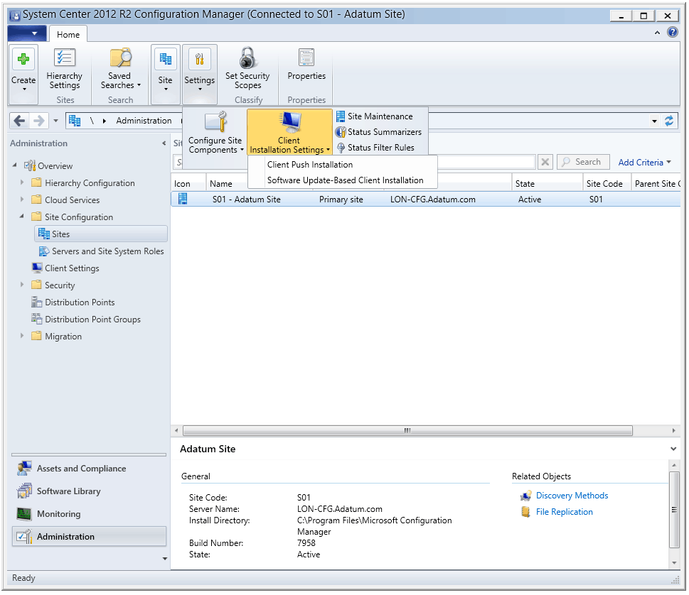 install sccm client windows 10