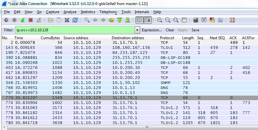 using wireshark to monitor home network