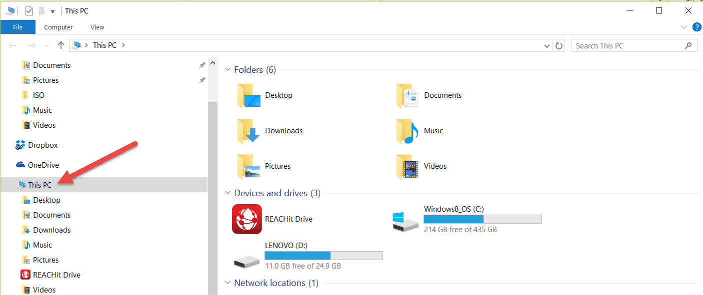 windows 10 download folder