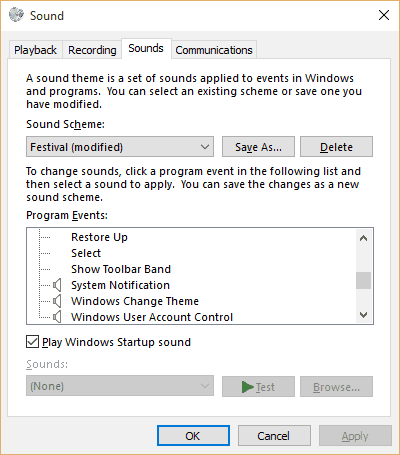 Enabling the Lost Sounds in Windows 10  Interface Technical Training