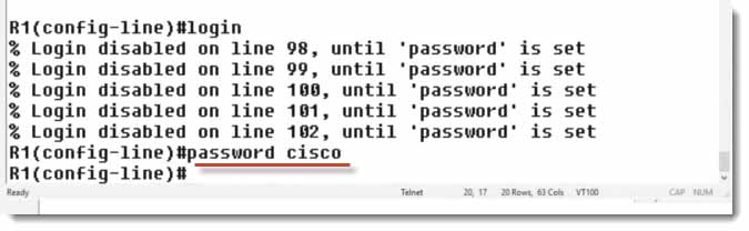 password in Cisco IOS
