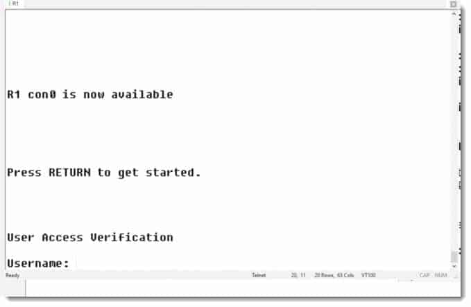 successful login local in Cisco IOS