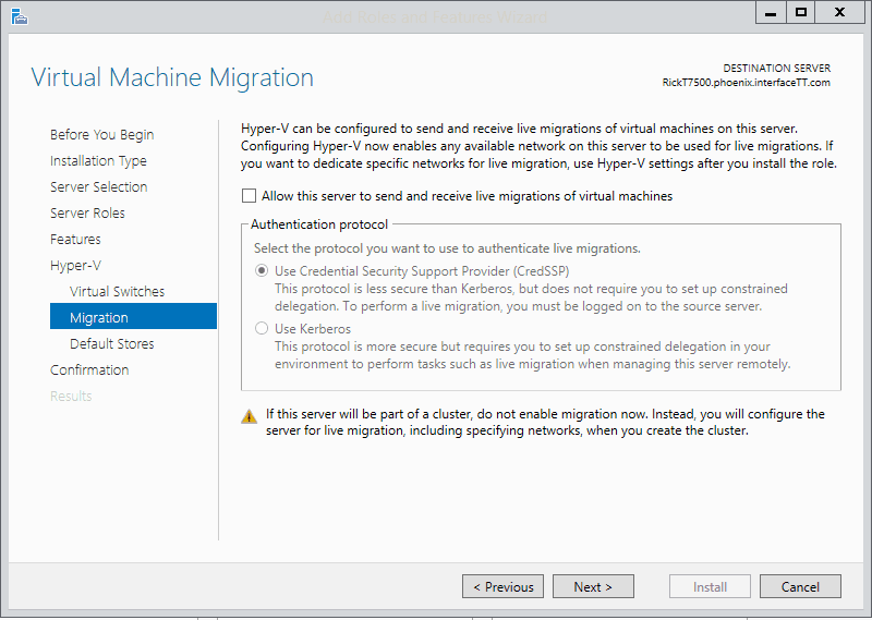 016- installieren der Hyper-V-Rolle in Windows Server