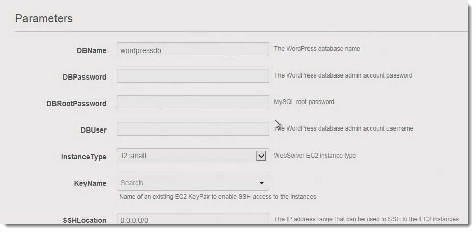 018-amazona-aws-cloudformation-wordpress-parameters