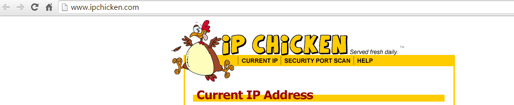 How to extract your outside IP address - What's My IP - IP Chicken - IP  Monkey