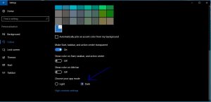 Windows 10 Personalizing Advanced Display Settings