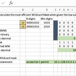 How to Construct a Wildcard Mask to Match a Range of Subnets - Plus Download the Spreadsheet Tool